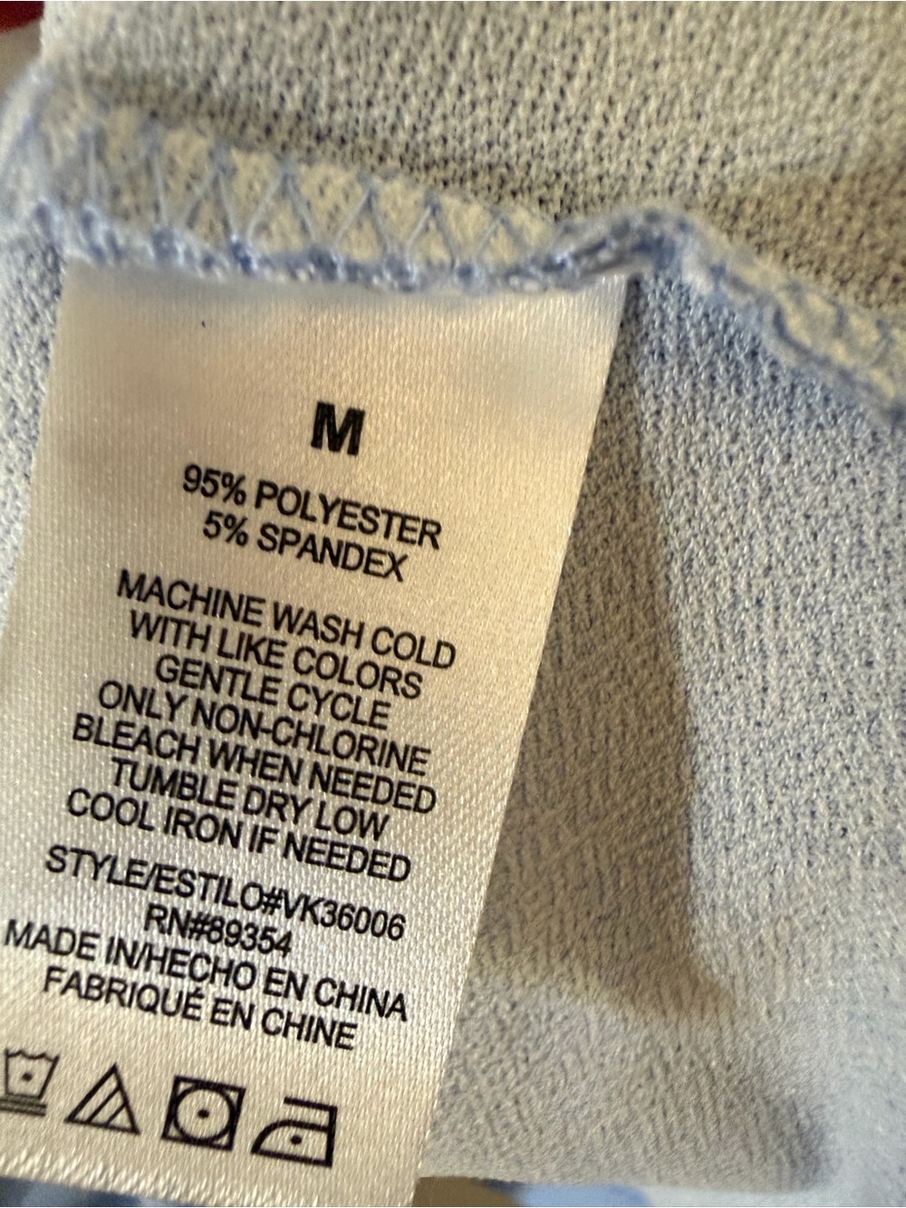 Adrienne Vittadini Light Blue Floral Tie-Detail Short Sleeve Top - Picture 2 of 2